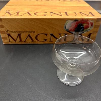 Leerdam Holland Magnum dessert/cocktail glasses