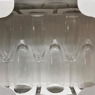 Set of 8 Dansk champagne flutes