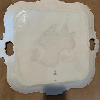 Stunning Meissen square tray