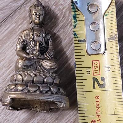 Small Antique Brass Buddha