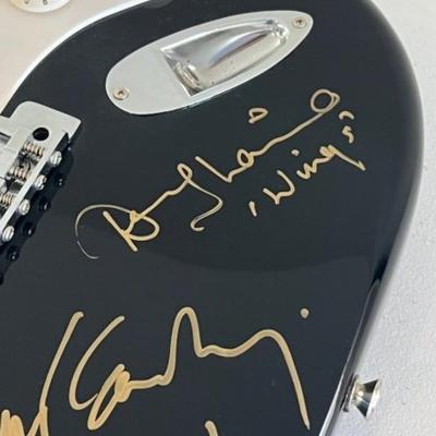 PAUL MCCARTNEY HAND SIGNED GUITAR WINGS