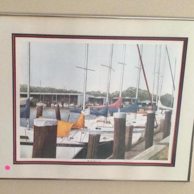 Sail boat print