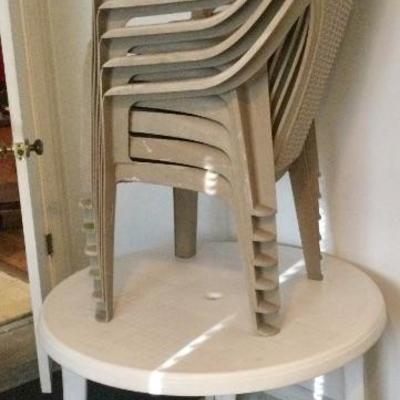 Plastic patio furniture