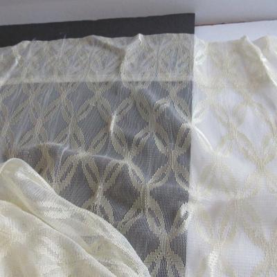 Pair of Older Sheer Curtain Panels