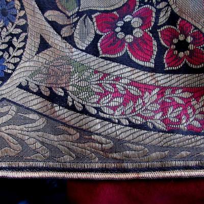 Long Tapestry Table Runner With Velvet Backing