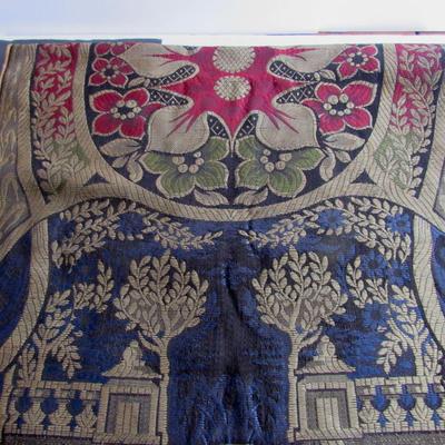 Long Tapestry Table Runner With Velvet Backing