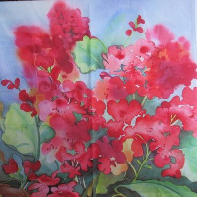 Colorful Floral Outdoor Flag
