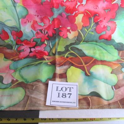 Colorful Floral Outdoor Flag