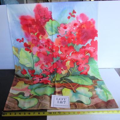 Colorful Floral Outdoor Flag