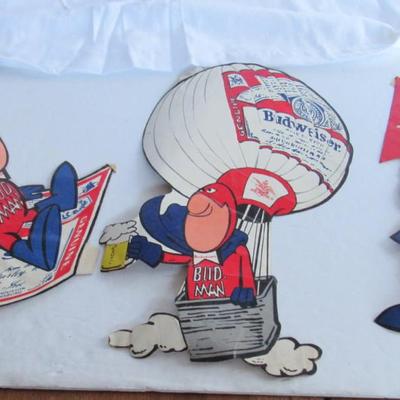 Budweiser Lot: Never Used T Shirt, Baseball Cap, and Older Decals