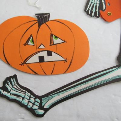 Lot of Halloween Die Cut Flats and Repro Post Card