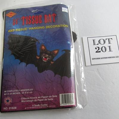 Unused Biestle Tissue Bat Hanging Decor, 1987 Version