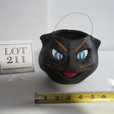 1980s Repro Black Cat Halloween Bucket