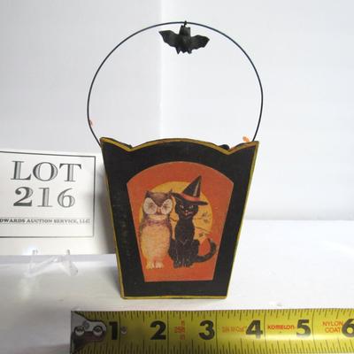Nice Modern Halloween Cardboard Candy Bucket/Pail