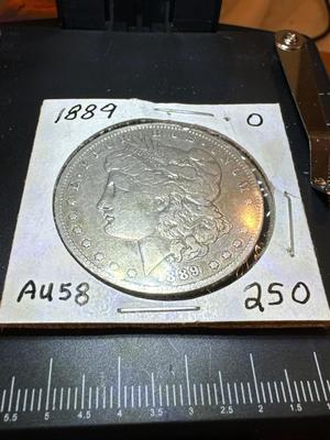 1889 O Morgan AU 58 1020