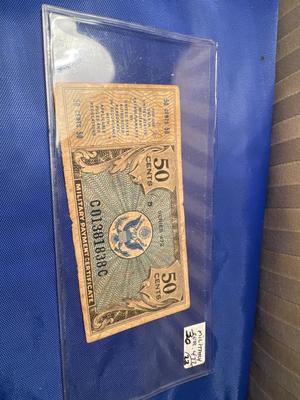 Series 472 MILITARY PAYMENT CERTIFICATE 50 cents