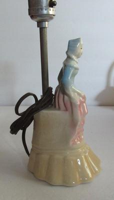 Old Figural Pottery Lamp