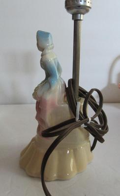 Old Figural Pottery Lamp