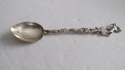 Vintage 800 Silver Coffee Spoon, Napoli