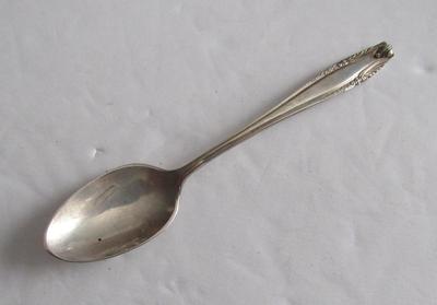 Wallace Sterling Silver Stradivari Pattern, 1937, Small Condiment Spoon
