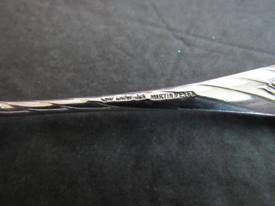 Antique 800 Silver Teaspoon, Martin Mayer