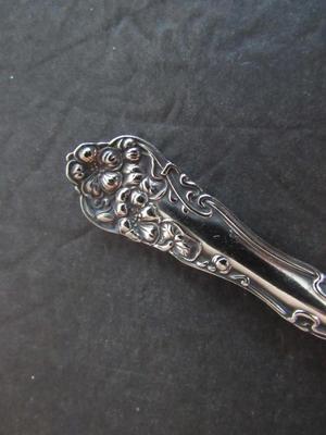 Pretty Antique Condiment or Pickle Fork, Wm Rogers, Berwick Pattern, 1904
