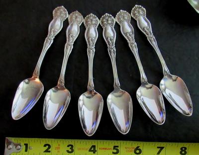 Wm Rogers and Son 1910 Set of 6 Spoons, Orange Blossom Pattern