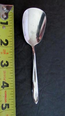 5" Vintage Reed and Barton Sterling Silver Sugar Spoon, Silver Sculpture Pattern