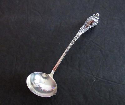 Antique Sterling Silver Ladle, Manchester Silver Co, Pattern Unknown