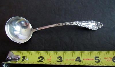 Antique Sterling Silver Ladle, Manchester Silver Co, Pattern Unknown