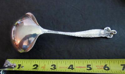 Fabulous Vintage Wallace Sterling Silver Ladle, Orchid Elegance Pattern