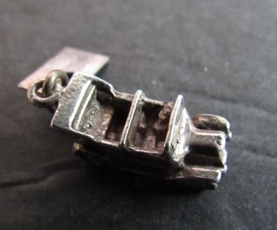 Lot of Small Sterling Silver Charms, Submarine, Auto, More