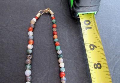 Nice Heavy Polished Stone Chunky Necklace
