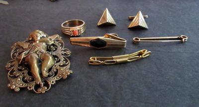 Misc Goldtone Costume Jewelry Lot