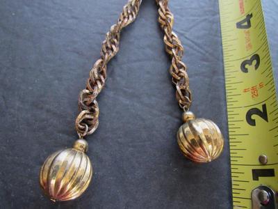 Vintage Chunky Slide Style Necklace and Pair Horse Head Cufflings