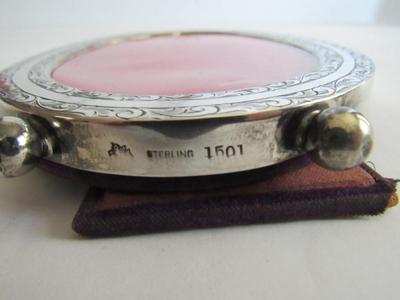 Antique Smaller Oval Sterling Silver Picture Frame