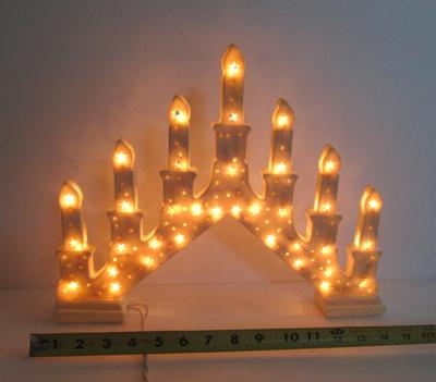 Vintage Plastic Christmas Candle Light