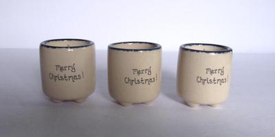 Unused Set of Christmas Theme Snowman Small Candles