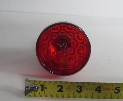 Older Red Carnival Glass Moon and Star Bell