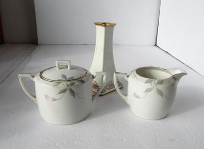 Noritake Azalea Sugar/Creamer, Bavaria Candleholder