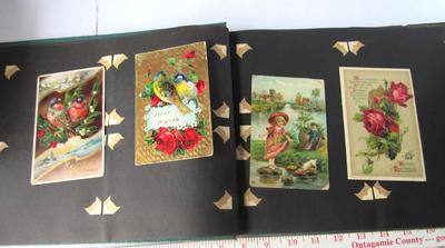 Old Photopgraphs Book With A Few Antique Postcards