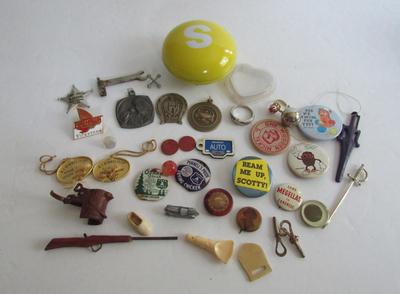 Lot of Older Small Pins, Junk Drawer Stuff