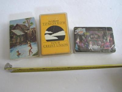 3 Decks Unused Cards