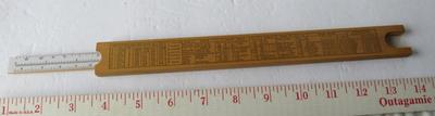 Old Gyroscope in Original Box and Vintage Plastic Face Slide Rule in Original Box