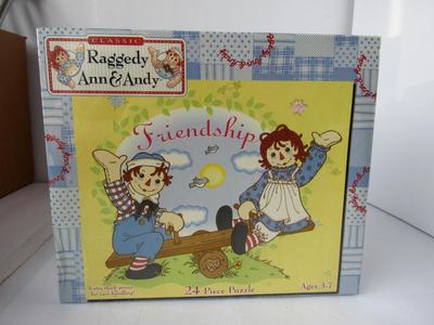 Unopened Raggedy Ann/Andy Puzzle, Doll, Kid's Press On Nail Covers