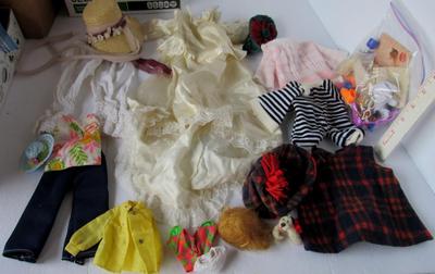 Large Lot Vintage Doll Clothes, Some Barbie
