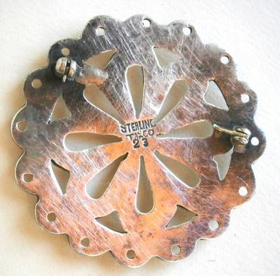 Vintage TAXCO Sterling Silver Brooch