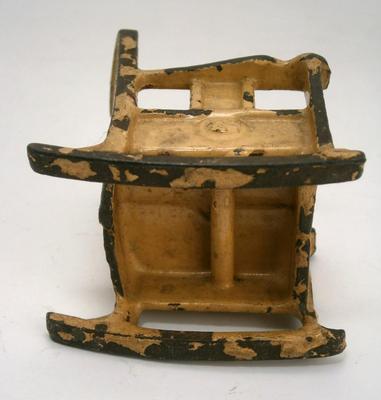 Painted Cast Iron Doll House Rocking Chair