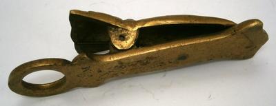Cast Brass Figural Hand Paper/Receipt Holder