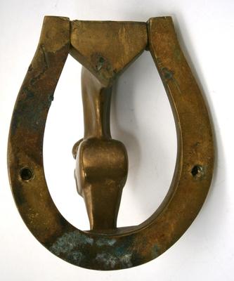 Very Heavy Cast Brass Figural Horse Head Door Knocke